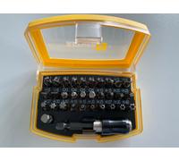 Bit Set 32-teilig With Quick Change Holder, S2-Stahl, Cross/Flat / Torx / Hex
