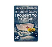 Bit SIGNSHM Proud Nurse Doctor Retro Metal Tin Sign Plaque Poster Wall Decor Art Shabby Chic Gift Suitable 12x8 Inch