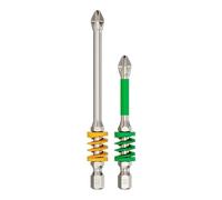 Bit with Spring, Strong Screwdriver Drill Bit Set, Hexagonal Design for & Manual Tools, No More Slipping of Saw Teeth Htw15 (B, 15X10cm)
