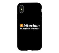 Bitachon In Hashem We Trust Jewish Faith BITCOIN Hanukkah Case for iPhone X/XS