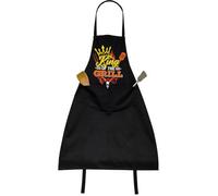 BITALY King Of The Grill BBQ Apron for Men with Front Pocket - Funny Cooking & Grilling Apron Gift for Dad, Husband & BBQ Lovers - Colour