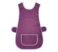 BITALY Unisex Sleeveless Work Wear Apron Front Pockets Cleaning Catering Baking Cockware Vest Top Carehouse Restaurant Tabard Burgundy Apron (3XL)
