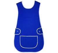 BITALY Universal Ladies Women Various Colour Tabard Apron Overall Kitchen Catering Cleaning Bar Pocket Small Medium Large XL 2XL 3XL sizes (Royal Blue, XXL)