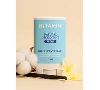 Bitamin Cream Natural Deodorant For Kids & Teens With Added 3% Vitamin C & E No Aluminium, No Alcohol, No Parabens, No Triclosan Unisex Deo (15 G (Pack Of 1), Cottton Vanilla) 15 g (Pack of 1)