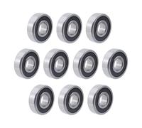 Bitary 10Pcs Deep Groove Ball Bearing 6200/12-2RS Double Rubber Seal Bearings(12 * 30 * 9mm