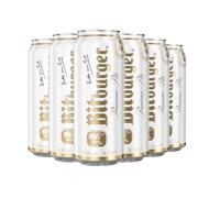Bitburger Premium German Pils 4.8% ABV | Classic German Pilsner | 6 x 500ml Cans | Crisp & Refreshing | Brewed in Germany with the Finest Ingredients