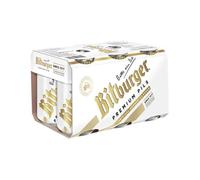 Bitburger Premium German Pils Beer 4.8% ABV | Crisp Refreshing Lager | Imported German Pilsner | 6 x 330ml Cans
