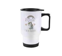 Bitch Please Im a Unicorn Personalised Travel Mug Custom Colour Gift UK | Double Walled Insulation | Comfortable Handle | Reusable Design | UK Printed