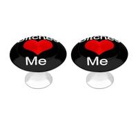 Bitches Love Me Funny Round Cabinet Knobs Stainless Steel Drawer Pulls Door Handles Decoration