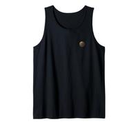 Bitcoin Antique Old Matte Coin Small Subtle Little Simple Tank Top