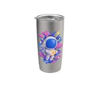 Bitcoin Astronaut Space Crypto HODL Moon Design Stainless Steel Insulated Tumbler