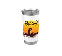 Bitcoin Beach Sunset Stainless Steel Insulated Tumbler
