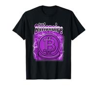 Bitcoin Billionaire Meme Purple Crypto Logo Lightning BTC T-Shirt
