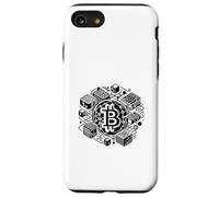 Bitcoin Blockchain Tech Art for Crypto Enthusiasts Case for iPhone SE (2020) / 7 / 8
