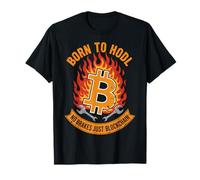 Bitcoin Born to HODL Blockchain T-Shirt