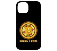 Bitcoin BTC Crypto Currency Wallet Pizza Blockchain Gift Case for iPhone 14