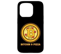 Bitcoin BTC Crypto Currency Wallet Pizza Blockchain Gift Case for iPhone 15 Pro
