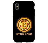 Bitcoin BTC Crypto Currency Wallet Pizza Blockchain Gift Case for iPhone X/XS