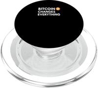 Bitcoin Changes Everything freedom money revolution bitcoin PopSockets PopGrip for MagSafe