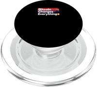 Bitcoin Changes Everything freedom money revolution bitcoin PopSockets PopGrip for MagSafe