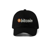 Bitcoin Classic Logo Crypto Embroidered Adjustable Baseball Cap Black