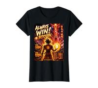 Bitcoin Countdown 2026-2030 Anime Warrior Crypto Energy Art Value Graphic T-Shirt, Women, Black, XL