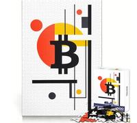 Bitcoin Crypto Blockchain Jigsaw Puzzles 1000 Pieces for Teenagers Improve Memory Peaceful Fun Laser Cut Heartfelt Gift (50x75cm)