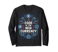 Bitcoin Crypto Code is The New Currency Blockchain Long Sleeve T-Shirt