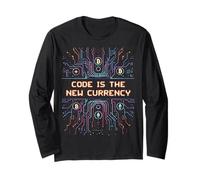 Bitcoin Crypto Code is The New Currency Blockchain Long Sleeve T-Shirt