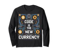 Bitcoin Crypto Code is The New Currency Blockchain Long Sleeve T-Shirt