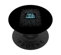 Bitcoin Crypto Code Is The New Currency Blockchain PopSockets Adhesive PopGrip