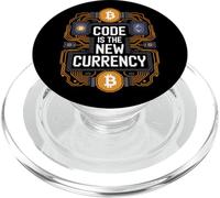 Bitcoin Crypto Code Is The New Currency Blockchain PopSockets PopGrip for MagSafe