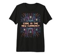 Bitcoin Crypto Code is The New Currency Blockchain Premium T-Shirt