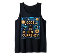Bitcoin Crypto Code is The New Currency Blockchain Tank Top