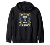 Bitcoin Crypto Code Is The New Currency Blockchain Zip Hoodie