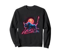 Bitcoin Crypto Currency Bull BTC Block Chain Sweatshirt