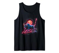 Bitcoin Crypto Currency Bull BTC Block Chain Tank Top