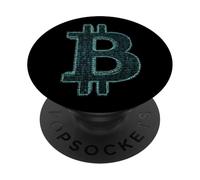 Bitcoin Cryptocurrency BTC Binary Code Coders & Traders PopSockets Adhesive PopGrip