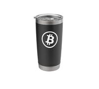 Bitcoin Cryptocurrency BTC Bitcoin Logo Stainless Steel Insulated Tumbler