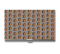 Bitcoin Currency Money Cryptocurrency Business Card Holder,Slim Professional Card Case, Ideal Business Card Organizer and Gift Card Holder for Men Women