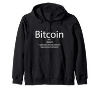 Bitcoin Definition Cryptocurrency Blockchain Crypto BTC Zip Hoodie