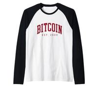 Bitcoin Est 2009 Funny Bitcoin Satoshi Raglan Baseball Tee