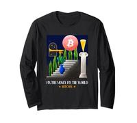 Bitcoin - Fix The Money Fix The World (Statement & Graphic) Long Sleeve T-Shirt