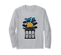 Bitcoin Future Design Crypto Lightning Graphic Wealth Energy Long Sleeve T-Shirt