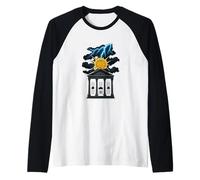 Bitcoin Future Design Crypto Lightning Graphic Wealth Energy Raglan Baseball Tee