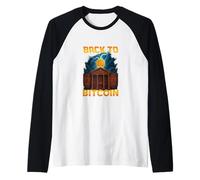 Bitcoin Future Design Crypto Lightning Graphic Wealth Energy Raglan Baseball Tee