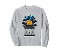 Bitcoin Future Design Crypto Lightning Graphic Wealth Energy Sweatshirt