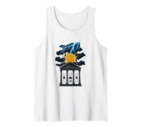 Bitcoin Future Design Crypto Lightning Graphic Wealth Energy Tank Top
