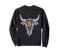Bitcoin Geometric Bull Logo HODL Investor Trader BTC Sweatshirt