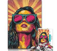 Bitcoin Girl Adult Jigsaw Puzzles 1000 Pieces,Family Game Stress Reliever Difficult Challenge Artists Collection,Fine Art (38x26cm)